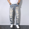 Men's Straight Wrinkle-resistant Loose Casual Jeans