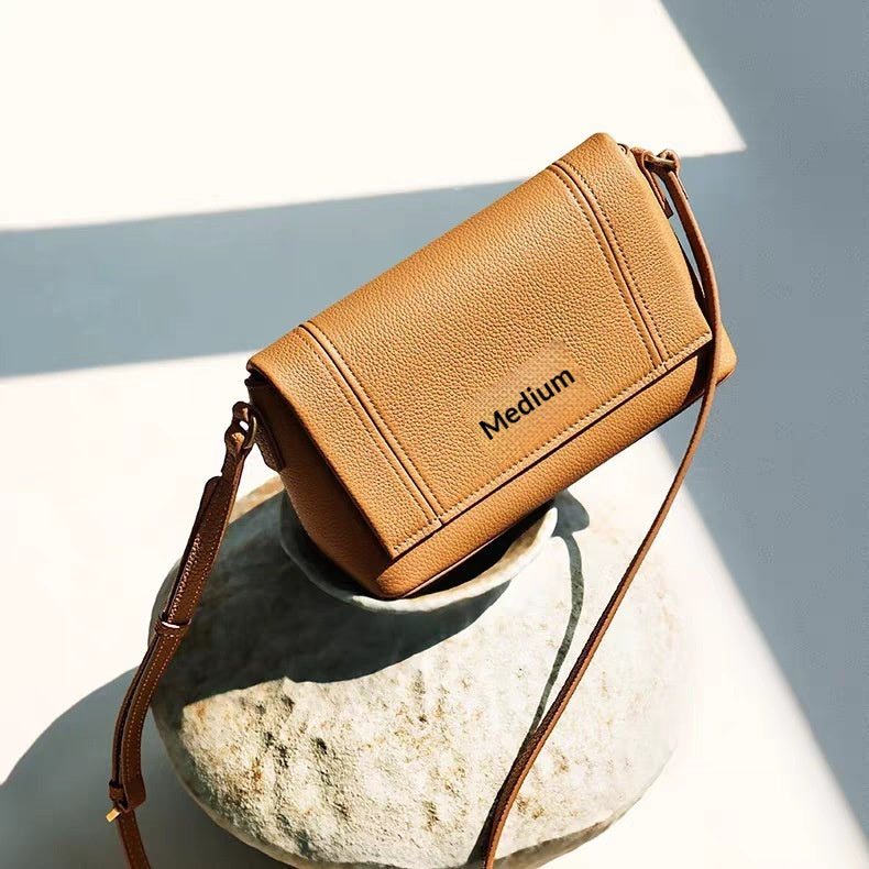 New Trendy Womens Genuine Leather Shoulder Crossbody Bag