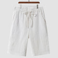 Linen Shorts Men's Casual Loose Cropped Pants