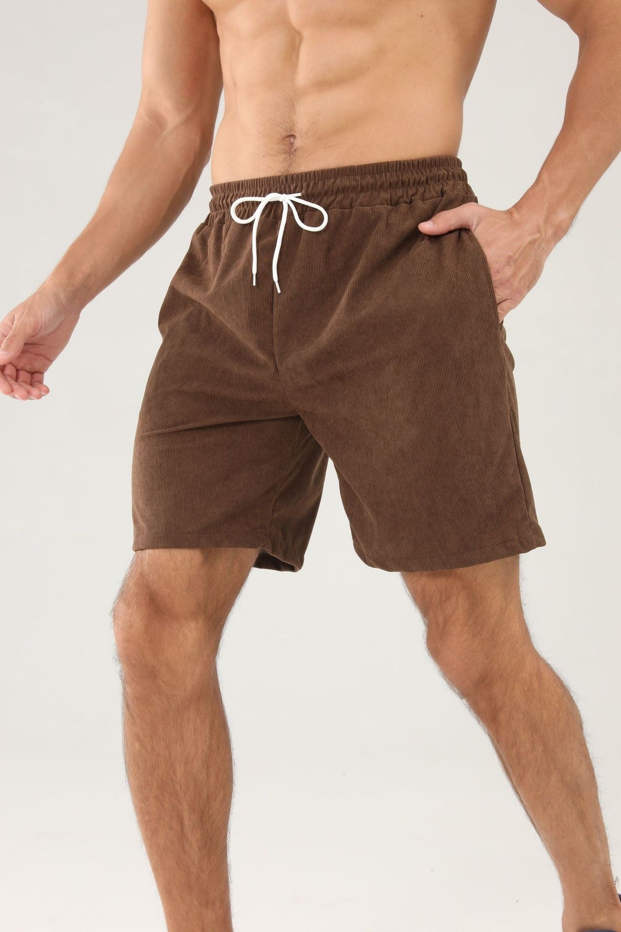 Men's Summer Pure Color Tied Sports Pants