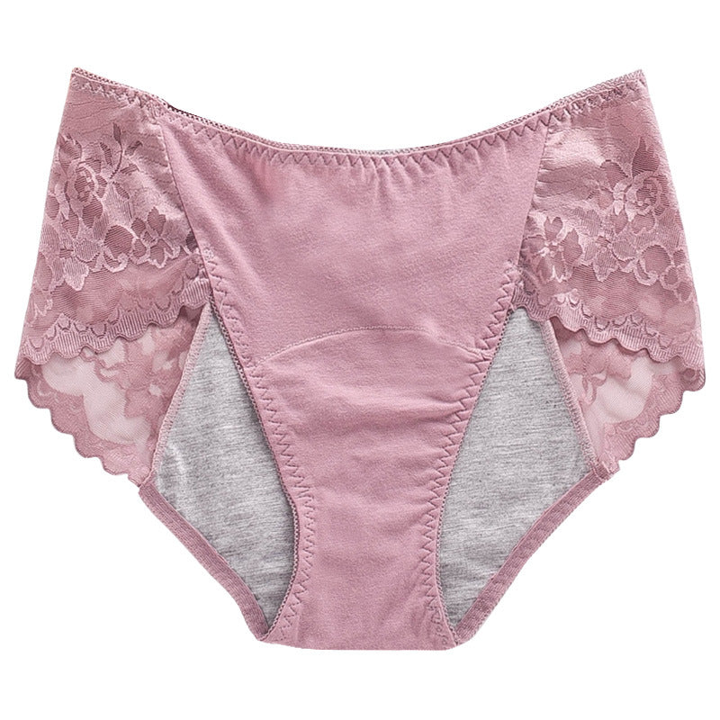 Women's Plus-Size Leak-Proof Lace-Trimmed Period Underwear