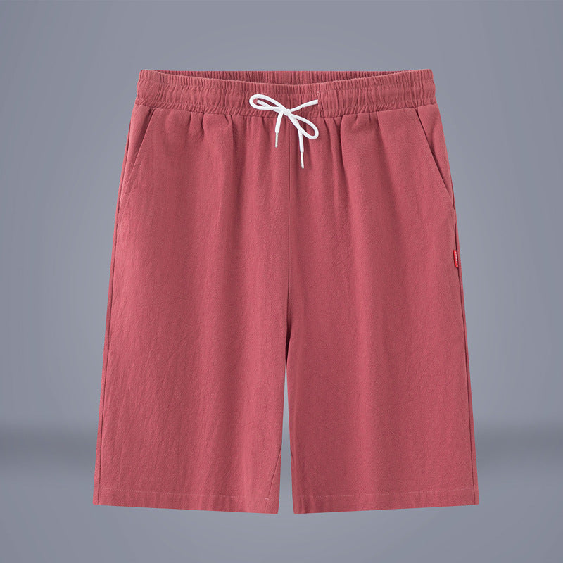 Summer Solid Color Cropped Pants Chinese Style