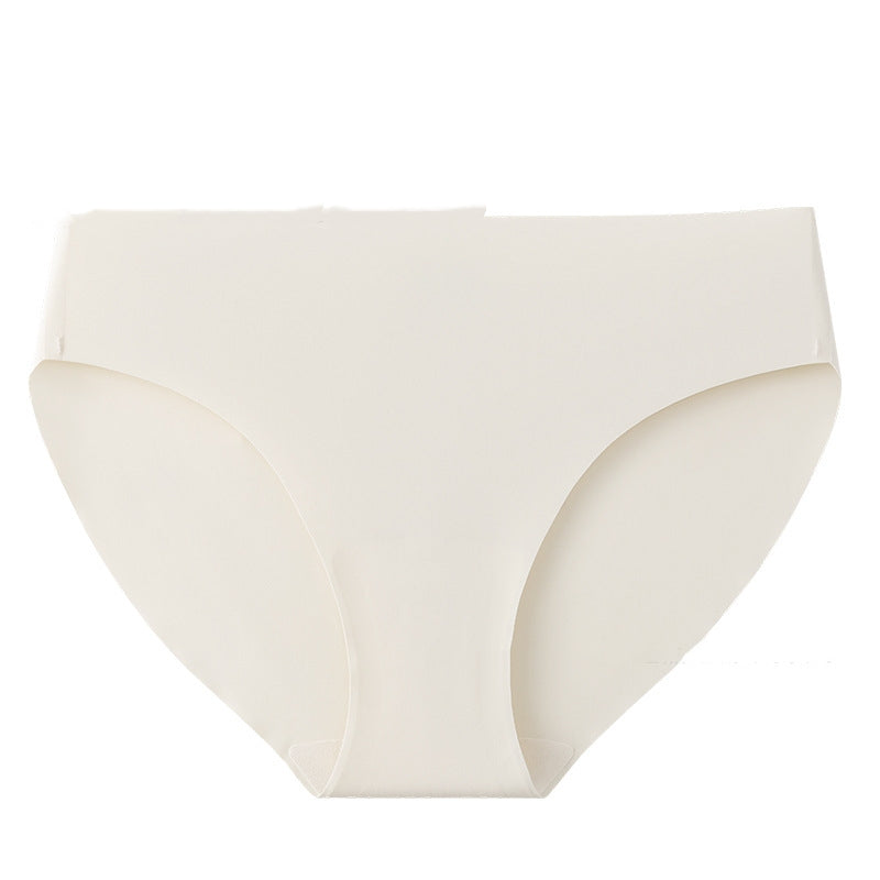 Seamless Ice Silk Low-Rise Breathable Quick-Drying Solid Color Yoga Sports Underwear For Women