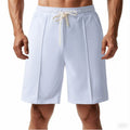 Men's Casual Sport Ribbed Solid Color Shorts