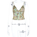 Floral Sequin Print Camisole Womens
