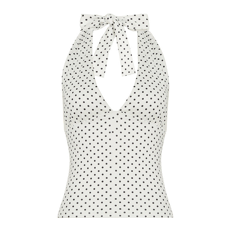 Women's Chic Solid-Color Halter Neck Tank Top